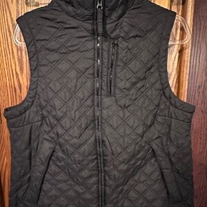 Elegant Black Quilted Women's Vest